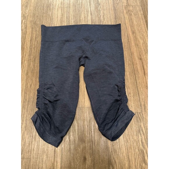 Lululemon In The Flow Crop II Leggings Women's 12 Heathered Inkwell‎ Blue - Picture 4 of 6